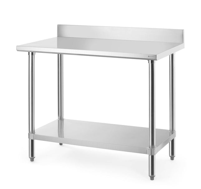 HENDI Arbeitstisch mit Aufsatz – Budget Line – 1000 × 600 × H 950 mm – Produktansicht