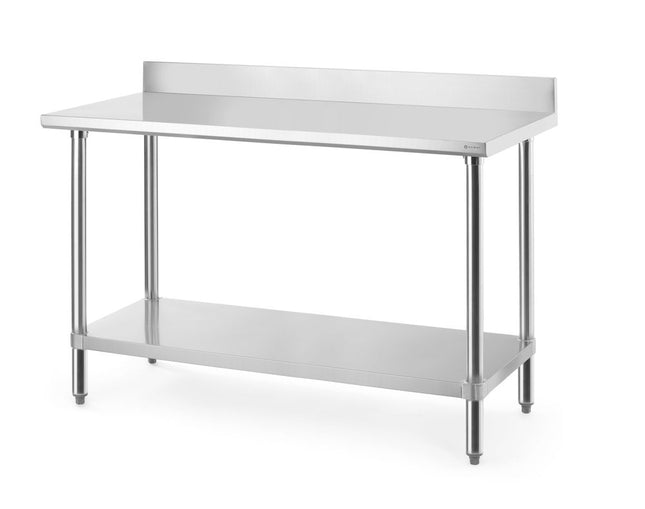 HENDI Arbeitstisch mit Aufsatz – Budget Line – 1400 × 600 × H 950 mm – Produktansicht