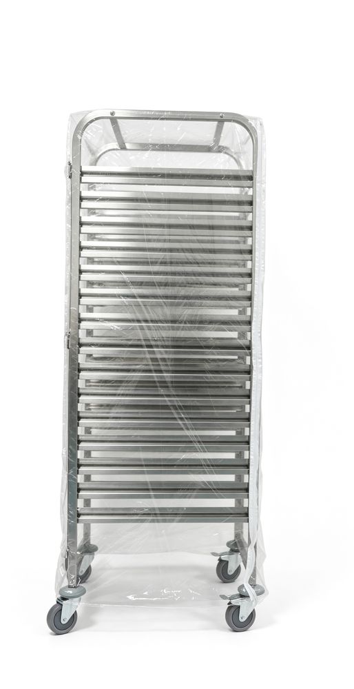 HENDI Abdeckung für Wagen – Transparent – 640 × 480 × H 1595 mm  – Produktansicht