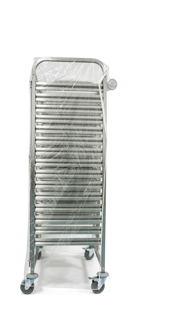HENDI Abdeckung für Wagen – Transparent – 400 × 570 × H 1595 mm  – Produktansicht