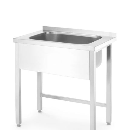 HENDI Spültisch – 800 × 650 × H 850 mm  – Produktansicht