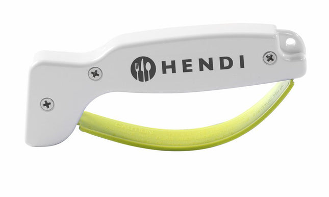HENDI Messerschärfer – Weiß – 140 × 15 × 65 mm – Produktansicht