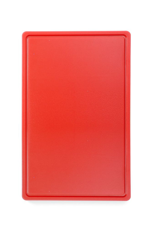 HENDI Schneidbrett HACCP Gastronorm 1 / 1 – GN 1 / 1 – Rot – 530 × 325 mm – Rechteckig – Produktansicht