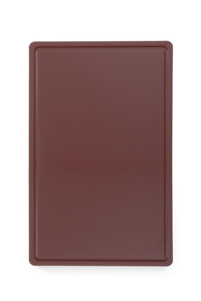HENDI Schneidbrett HACCP Gastronorm 1 / 1 – GN 1 / 1 – Braun – 530 × 325 mm – Rechteckig – Produktansicht