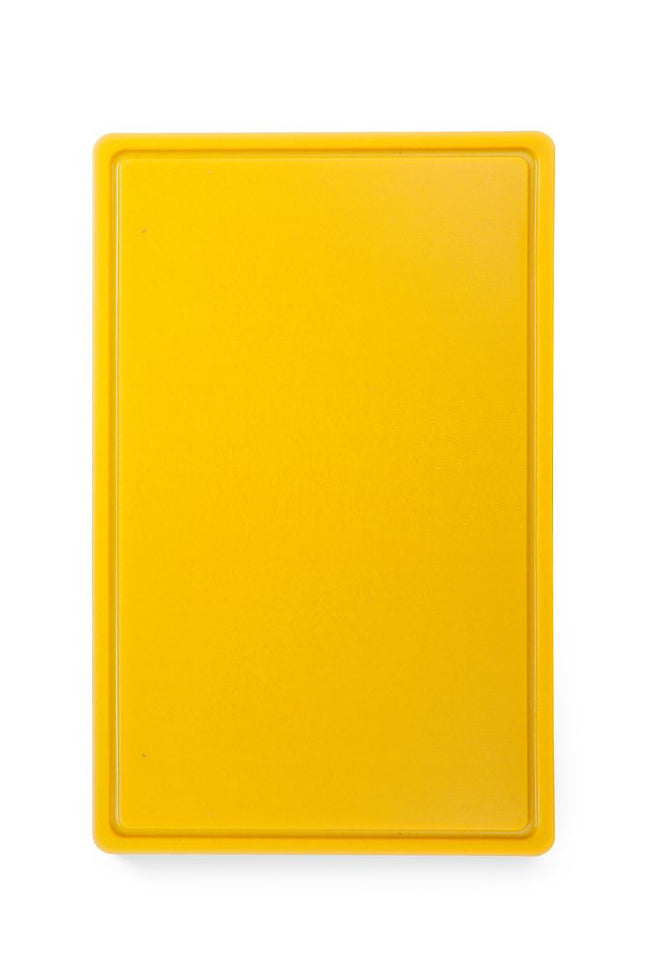 HENDI Schneidbrett HACCP Gastronorm 1 / 1 – GN 1 / 1 – Gelb – 530 × 325 mm – Rechteckig – Produktansicht