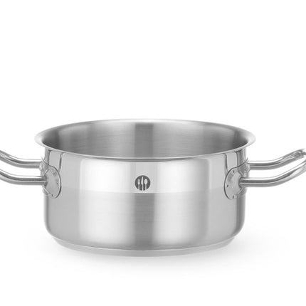 HENDI Kochtopf –  niedrig - ohne Deckel – Profi Line – 1 – 5 l – Rund – Ø 160 × H 75 mm – Produktansicht