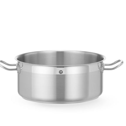 HENDI Kochtopf –  niedrig - ohne Deckel – Profi Line – 7 – 3 l – Rund – Ø 280 × H 120 mm – Produktansicht