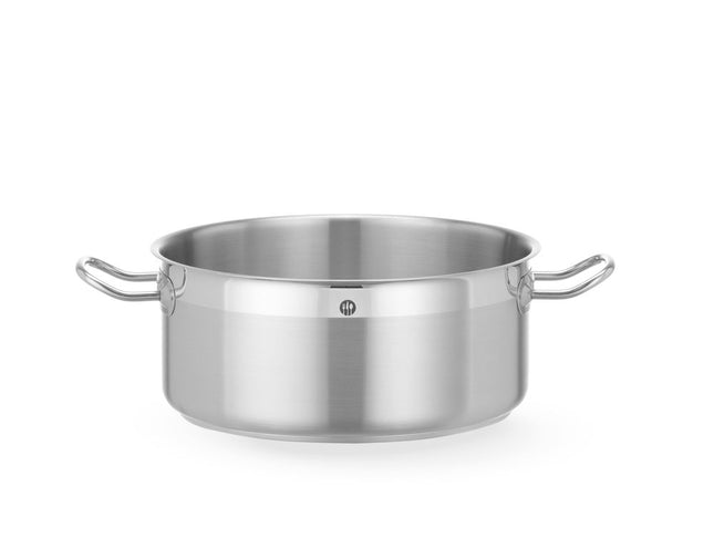HENDI Kochtopf –  niedrig - ohne Deckel – Profi Line – 7 – 3 l – Rund – Ø 280 × H 120 mm – Produktansicht