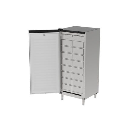 Rieber multipolar® CONNECT 16 Fächer-Tür links – Perspektivansicht