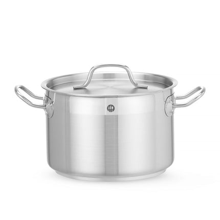HENDI Kochtopf – mittel - mit Deckel – Profi Line – 4 l – Ø 200 × H 130 mm – Produktansicht