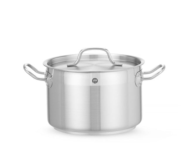 HENDI Kochtopf – mittel - mit Deckel – Profi Line – 4 l – Ø 200 × H 130 mm – Produktansicht