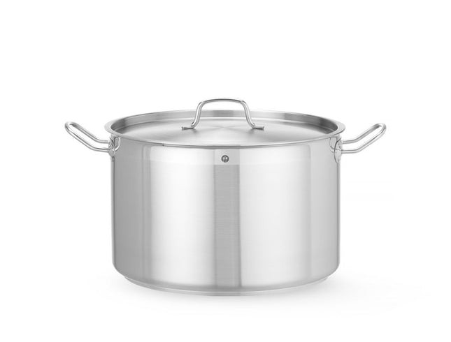 HENDI Kochtopf – mittel - mit Deckel – Profi Line – 23.2 l – Ø 360 × H 230 mm – Produktansicht