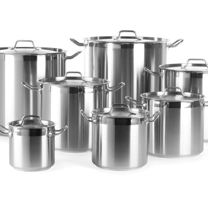 HENDI Schmortopf hoch - mit Deckel – Profi Line – 9.8 l – Ø 240 × H 220 mm – weitere Produktansicht