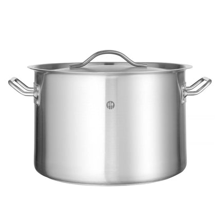HENDI Kochtopf –  mittel - mit Deckel – Budget Line – 14 l – Ø 300 × H 200 mm – Produktansicht