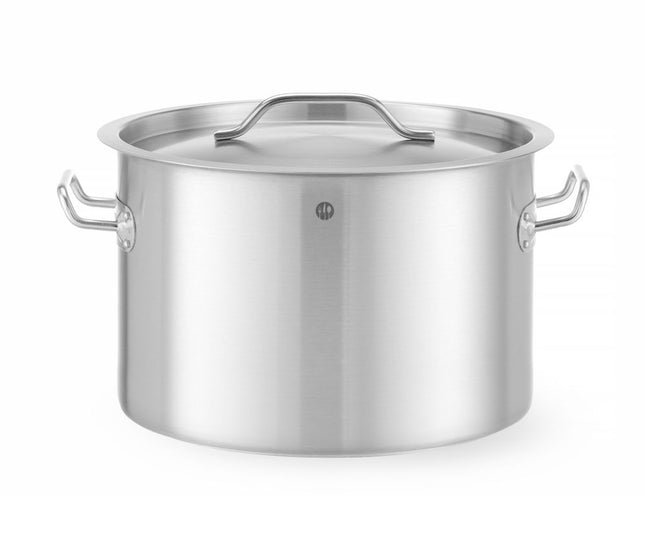 HENDI Kochtopf –  mittel - mit Deckel – Budget Line – 23 l – Ø 350 × H 240 mm – Produktansicht