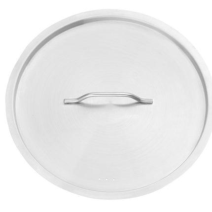 HENDI Kochtopf –  niedrig - mit Deckel – 10 – 8 l – Rund – Ø 360 × H 110 mm – Detailansicht