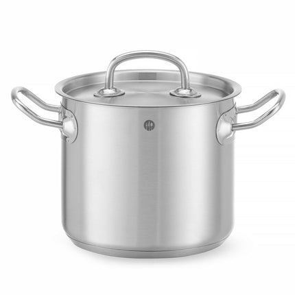 HENDI Kochtopf –  hoch - mit Deckel – Kitchen Line – 32 l – Ø 360 × H 320 mm – Produktansicht
