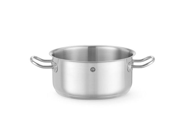 HENDI Kochtopf – niedrig - ohne Deckel – Kitchen Line – 2.9 l – Ø 200 × H 95 mm – Produktansicht