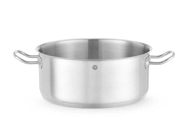HENDI Kochtopf – niedrig - ohne Deckel – Kitchen Line – 7.3 l – Ø 280 × H 120 mm – Produktansicht