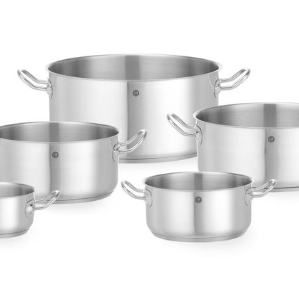 HENDI Kochtopf – niedrig - ohne Deckel – Kitchen Line – 11.9 l – Ø 320 × H 150 mm – weitere Produktansicht