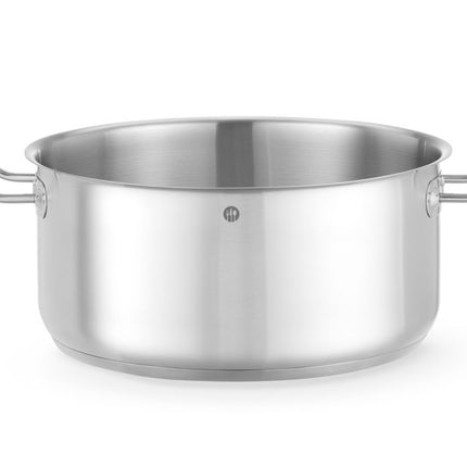 HENDI Kochtopf – niedrig - ohne Deckel – Kitchen Line – 11.9 l – Ø 320 × H 150 mm – Produktansicht