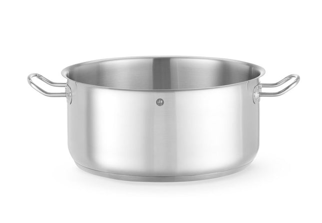 HENDI Kochtopf – niedrig - ohne Deckel – Kitchen Line – 11.9 l – Ø 320 × H 150 mm – Produktansicht