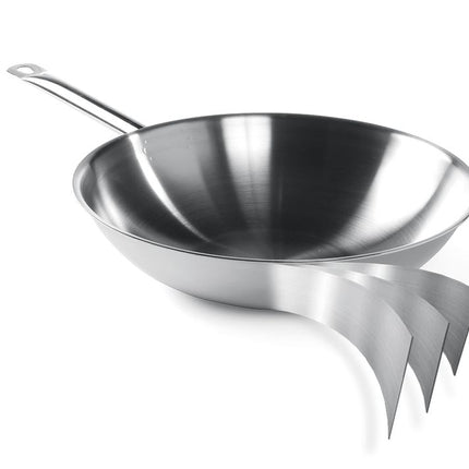 HENDI Wokpfanne – 3-Schichten - ohne Deckel – Ø 360 × H 100 mm – weitere Produktansicht