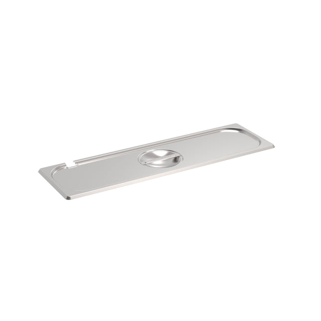 Rieber GN-Flachdeckel 2/4 - Löffelausschnitt – Perspektivansicht