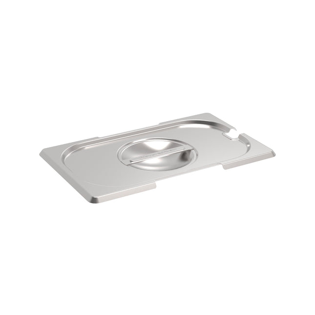 Rieber GN-Flachdeckel 1/4 Löffe.-&Grif.ausschn. – Perspektivansicht