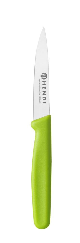 HENDI Gemüsemesser spitz – Grün – Produktansicht