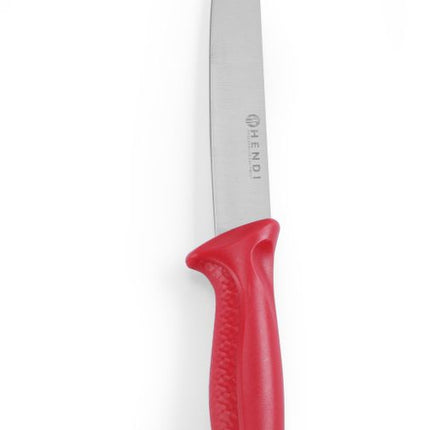 HENDI Tranchiermesser – Rot – 285 mm – Produktansicht