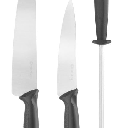 HENDI Messerset –  3-teilig – Schwarz – Weitere Produktansicht