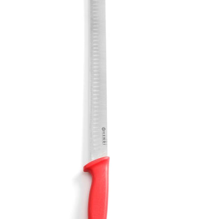HENDI Schinken- / Lachsmesser – Rot – 490 mm – Produktansicht