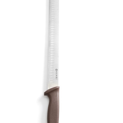 HENDI Schinken- / Lachsmesser – Braun – 490 mm – Produktansicht