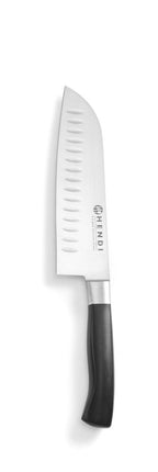 HENDI Santokumesser – Profi Line – Grantonschliff – Schwarz – 310 mm – Produktansicht