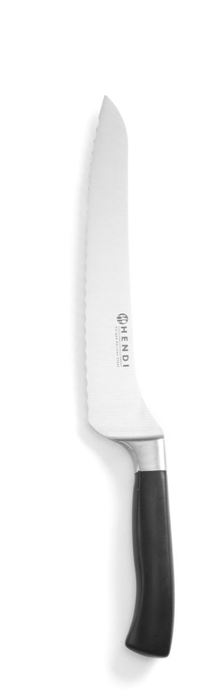 HENDI Brotmesser – Profi Line – angehoben – Schwarz – 350 mm – Produktansicht