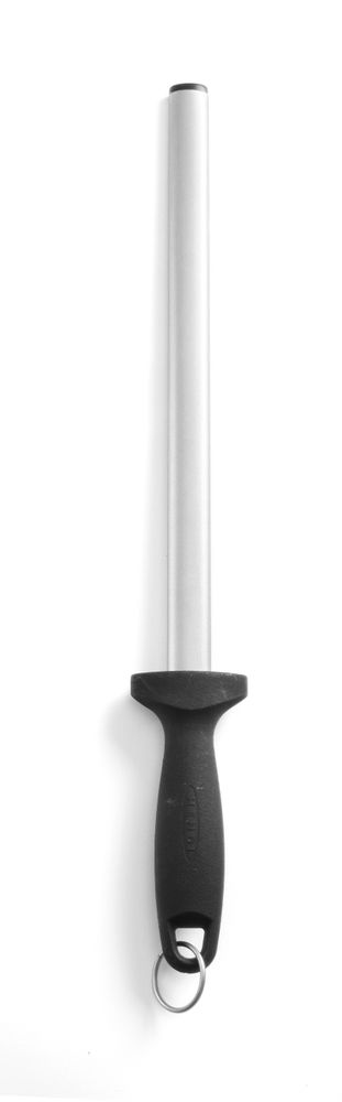 HENDI Wetzstahl – diamant – Profi Line – oval – Schwarz – 450 mm – Produktansicht