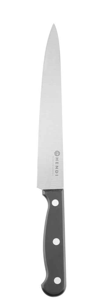 HENDI Tranchiermesser 200 mm –  gestanzt – Profi Line – Schwarz – L 322 mm  – Produktansicht