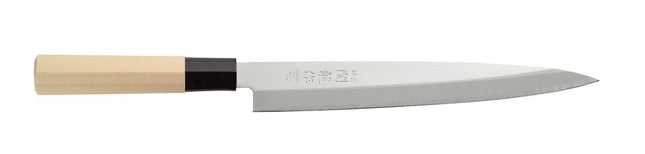 HENDI Japanisches Messer Sashimi – Holz hell – 335 mm – Produktansicht