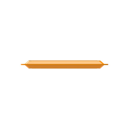 Rieber GN-Kühlpellet Kunststoff 1/2 - orange – Frontansicht