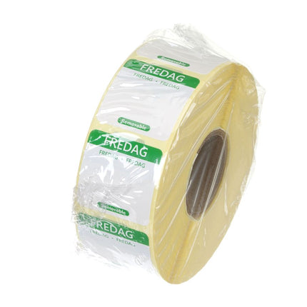 HENDI Täglich anwendbare Lebensmittelsicherheitsetiketten – Freitag – Grün – 25 × 25 mm – 1000 Stück – Weitere Produktansicht