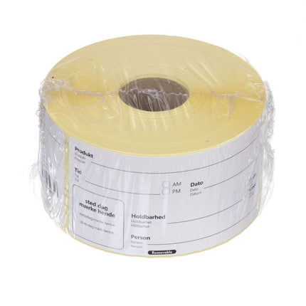HENDI Lebensmittelrotationsetiketten 100 × 50 mm – 500 Stück – Weitere Produktansicht