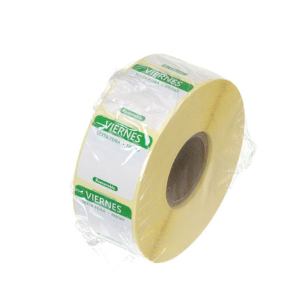 HENDI Täglich anwendbare Lebensmittelsicherheitsetiketten – Grün – 25 × 25 mm – 1000 Stück – Weitere Produktansicht
