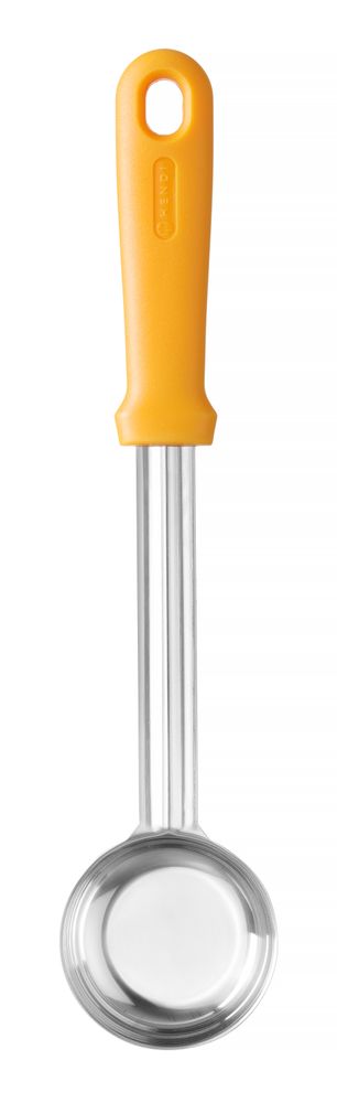 HENDI Pizza-Saucenlöffel heavy-duty – 0 – 09 l – designed by Robert Bronwasser – Orange – 330 × 72 × H 27 mm – Produktansicht
