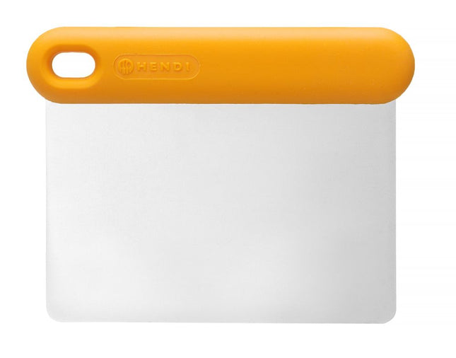 HENDI Pizzaschaber heavy-duty – designed by Robert Bronwasser – Orange – 130 × 95 × H 13 mm – Produktansicht