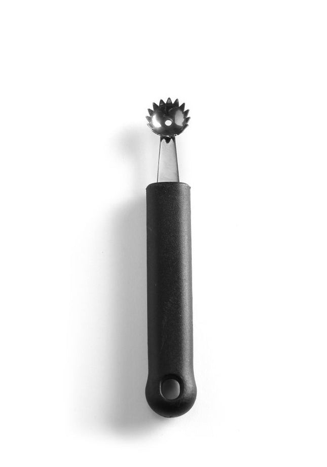 HENDI Kugelausstecher geriffelt – Schwarz – 150 mm – Produktansicht