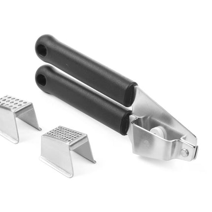 HENDI Knoblauchpresse – Schwarz – 180 × 25 mm – Produktansicht