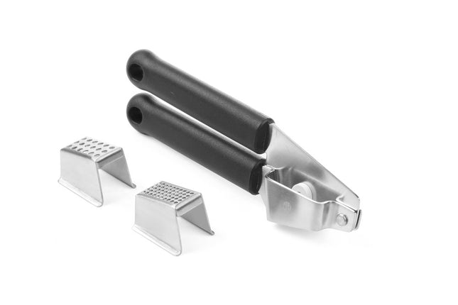 HENDI Knoblauchpresse – Schwarz – 180 × 25 mm – Produktansicht