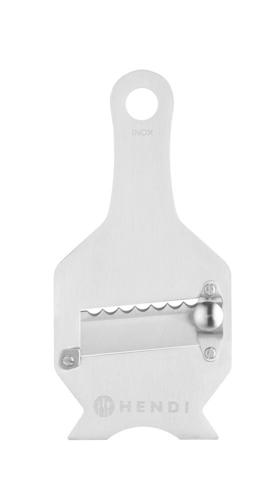 HENDI Trüffelhobel – Gezackte Kante. – Silber – 175 × 83 mm  – Produktansicht