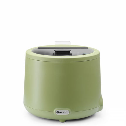 HENDI Suppenkessel UNIQ – 8 l – 230 V / 500 W – designed by Robert Bronwasser – Grün – Ø 365 × H 325 mm – Weitere Produktansicht